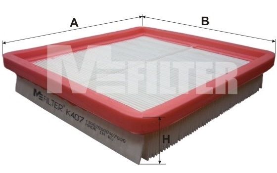 MFILTER Воздушный фильтр K 407