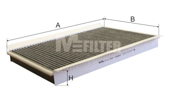 MFILTER filtras, salono oras K 986C