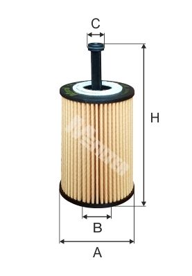 MFILTER Масляный фильтр TE 614