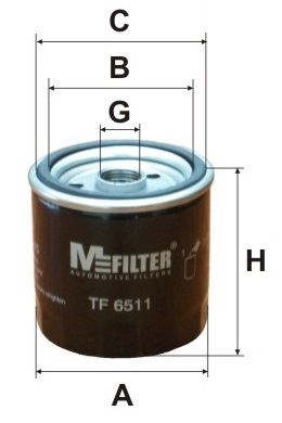 MFILTER alyvos filtras TF 6511