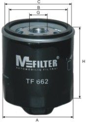 MFILTER alyvos filtras TF 662