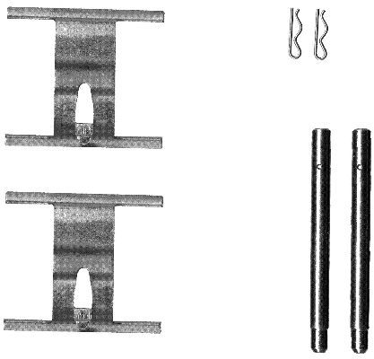 MINTEX priedų komplektas, diskinių stabdžių trinkelės MBA1660