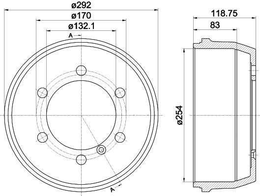 MINTEX Тормозной барабан MBD116