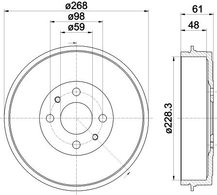 MINTEX Тормозной барабан MBD219