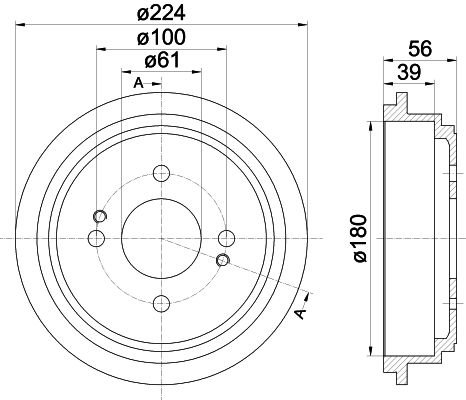 MINTEX Тормозной барабан MBD259