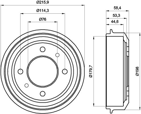 MINTEX Тормозной барабан MBD275