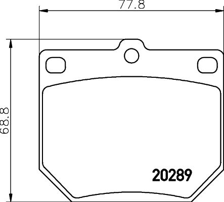 MINTEX Комплект тормозных колодок, дисковый тормоз MDB1054