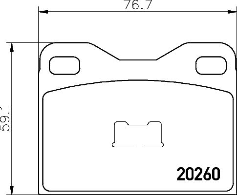 MINTEX stabdžių trinkelių rinkinys, diskinis stabdys MDB1102