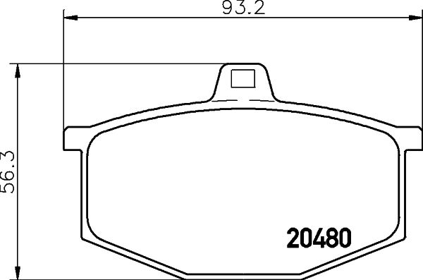 MINTEX stabdžių trinkelių rinkinys, diskinis stabdys MDB1118