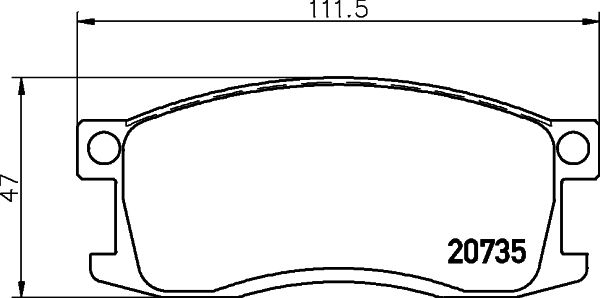 MINTEX stabdžių trinkelių rinkinys, diskinis stabdys MDB1185