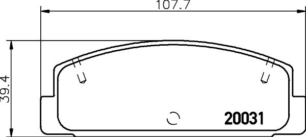 MINTEX stabdžių trinkelių rinkinys, diskinis stabdys MDB1350