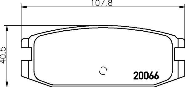MINTEX stabdžių trinkelių rinkinys, diskinis stabdys MDB1352