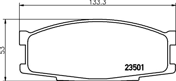 MINTEX Комплект тормозных колодок, дисковый тормоз MDB1449