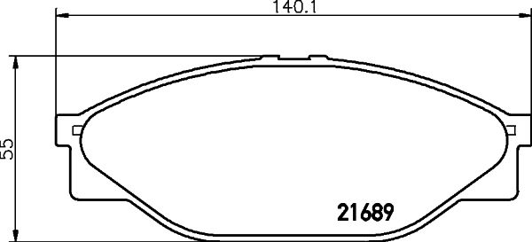 MINTEX stabdžių trinkelių rinkinys, diskinis stabdys MDB1535