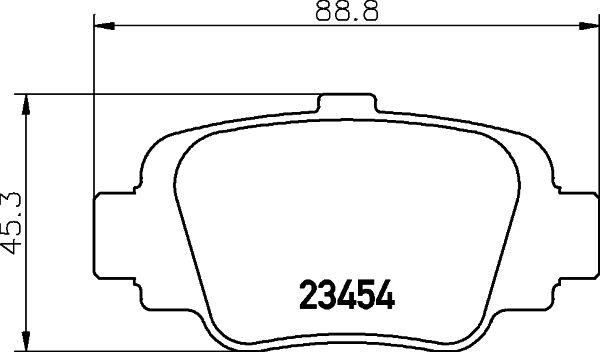 MINTEX Комплект тормозных колодок, дисковый тормоз MDB1569