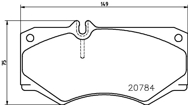 MINTEX stabdžių trinkelių rinkinys, diskinis stabdys MDB1585