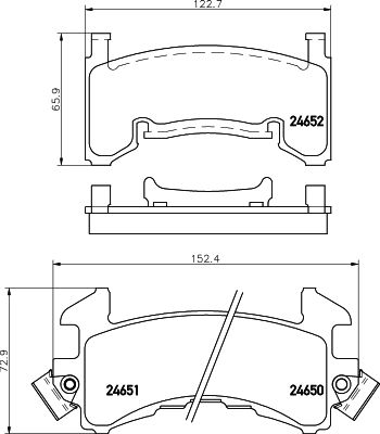 MINTEX Комплект тормозных колодок, дисковый тормоз MDB1595