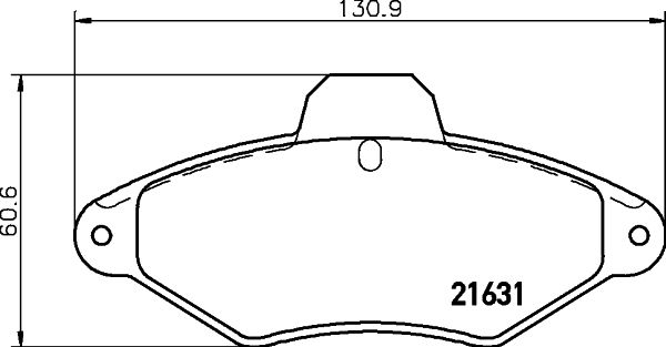 MINTEX stabdžių trinkelių rinkinys, diskinis stabdys MDB1629
