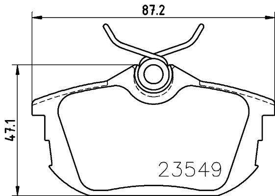 MINTEX Комплект тормозных колодок, дисковый тормоз MDB1831