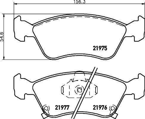 MINTEX Комплект тормозных колодок, дисковый тормоз MDB1892