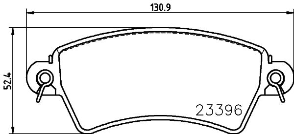 MINTEX Комплект тормозных колодок, дисковый тормоз MDB2012