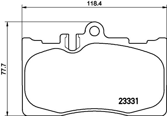 MINTEX stabdžių trinkelių rinkinys, diskinis stabdys MDB2135