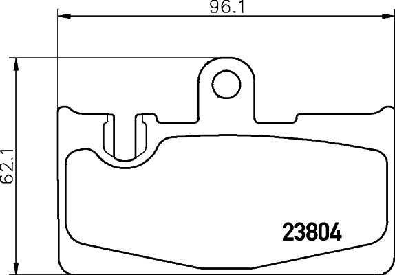 MINTEX Комплект тормозных колодок, дисковый тормоз MDB2136