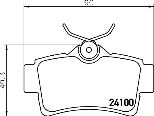 MINTEX Комплект тормозных колодок, дисковый тормоз MDB2139