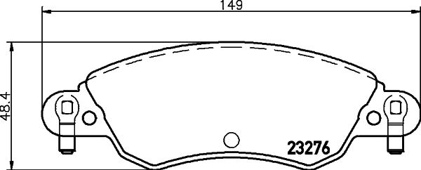 MINTEX Комплект тормозных колодок, дисковый тормоз MDB2189