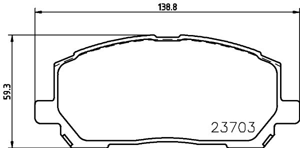 MINTEX stabdžių trinkelių rinkinys, diskinis stabdys MDB2211