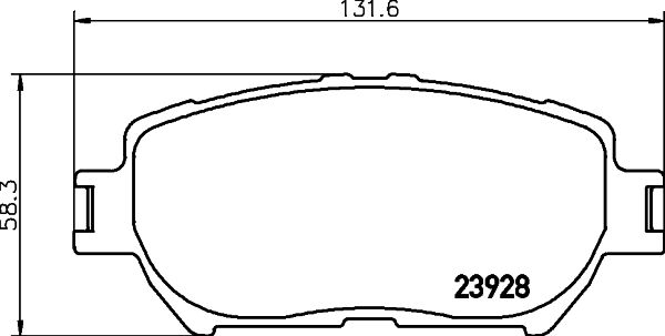 MINTEX stabdžių trinkelių rinkinys, diskinis stabdys MDB2263