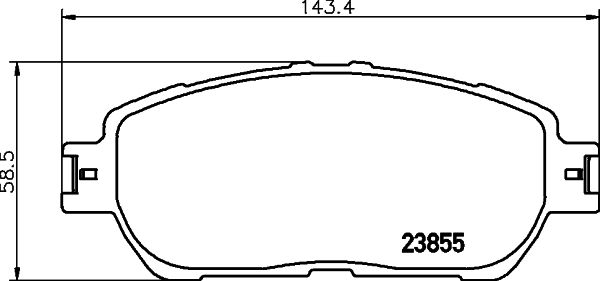 MINTEX stabdžių trinkelių rinkinys, diskinis stabdys MDB2311