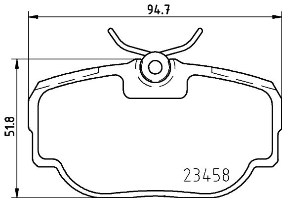 MINTEX stabdžių trinkelių rinkinys, diskinis stabdys MDB2470
