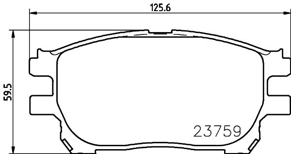 MINTEX stabdžių trinkelių rinkinys, diskinis stabdys MDB2558