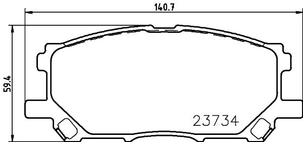MINTEX stabdžių trinkelių rinkinys, diskinis stabdys MDB2578