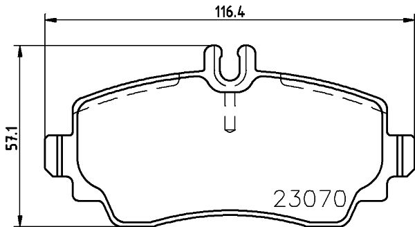MINTEX Комплект тормозных колодок, дисковый тормоз MDB2643