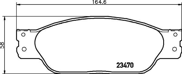 MINTEX stabdžių trinkelių rinkinys, diskinis stabdys MDB2670