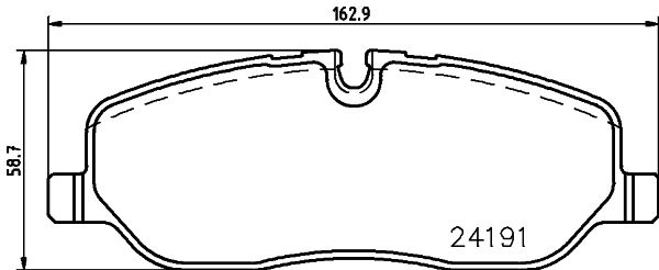 MINTEX Комплект тормозных колодок, дисковый тормоз MDB2712
