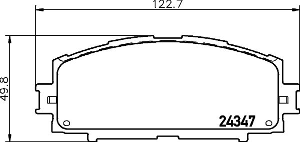 MINTEX stabdžių trinkelių rinkinys, diskinis stabdys MDB2776