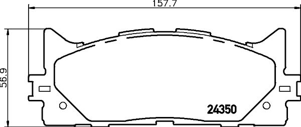 MINTEX stabdžių trinkelių rinkinys, diskinis stabdys MDB2788