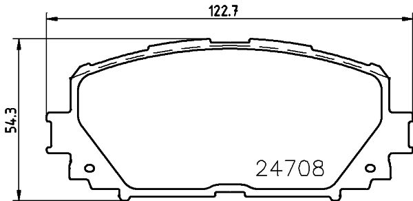 MINTEX stabdžių trinkelių rinkinys, diskinis stabdys MDB2956