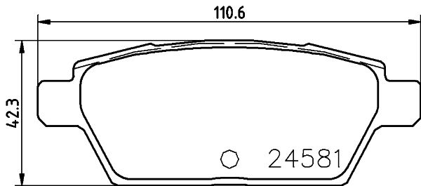 MINTEX stabdžių trinkelių rinkinys, diskinis stabdys MDB3074