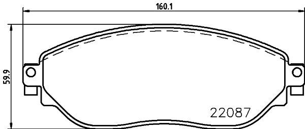 MINTEX Комплект тормозных колодок, дисковый тормоз MDB3755