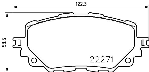 MINTEX stabdžių trinkelių rinkinys, diskinis stabdys MDB3830