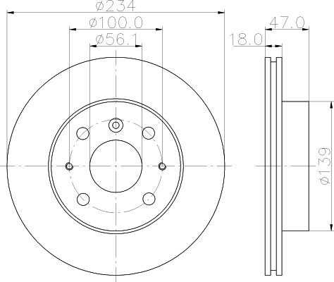 MINTEX Тормозной диск MDC1032