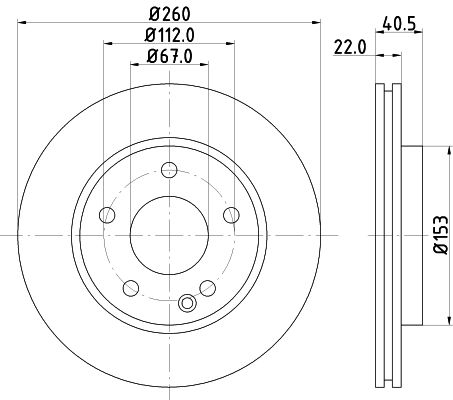 MINTEX stabdžių diskas MDC1035