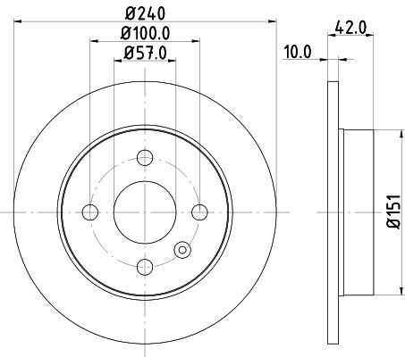 MINTEX Тормозной диск MDC1051