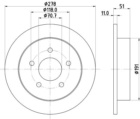 MINTEX Тормозной диск MDC1070