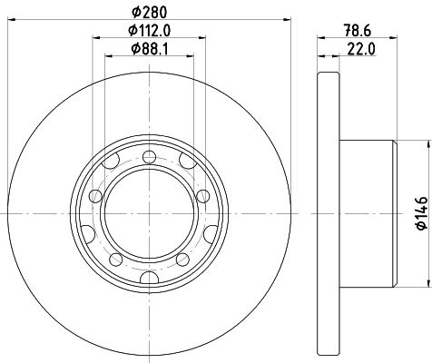 MINTEX Тормозной диск MDC1076