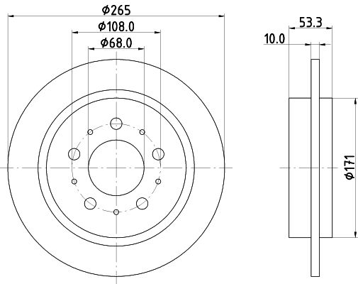 MINTEX Тормозной диск MDC1078